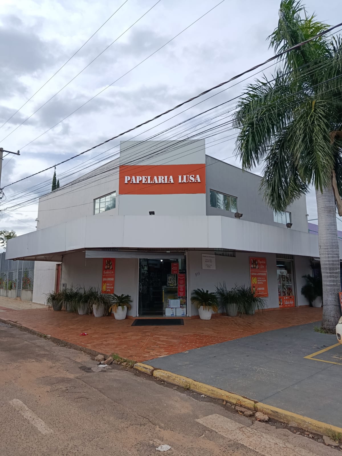 Fachada da Papelaria Lusa em Campo Grande - MS